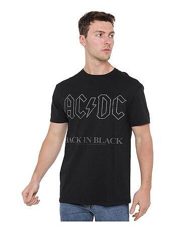 AC/DC - T-shirt motif logo BACK IN BLACK