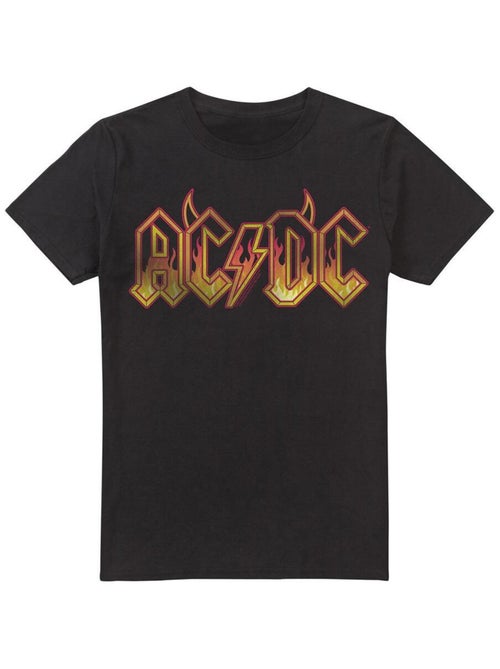 AC/DC - T-shirt motif logo enflammé - Kiabi