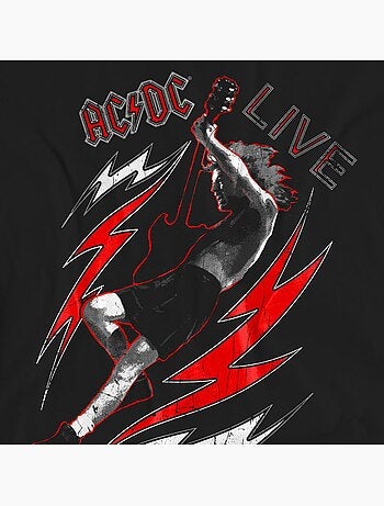 AC/DC - T-shirt motif sur l'avant LIVE