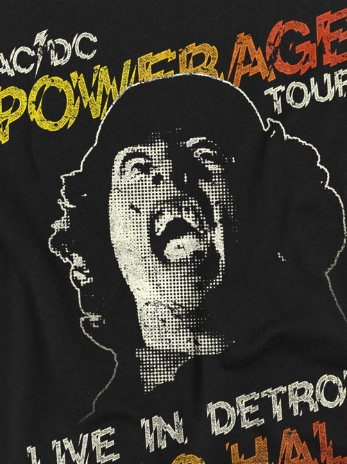 AC/DC - T-shirt motif sur l'avant POWERAGE TOUR - Kiabi