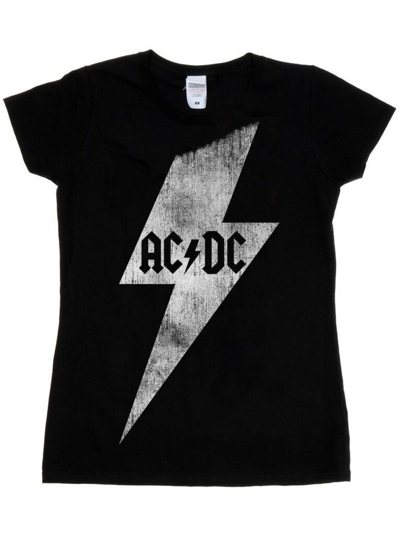AC/DC - T-shirt motif/style Éclair Noir - Kiabi