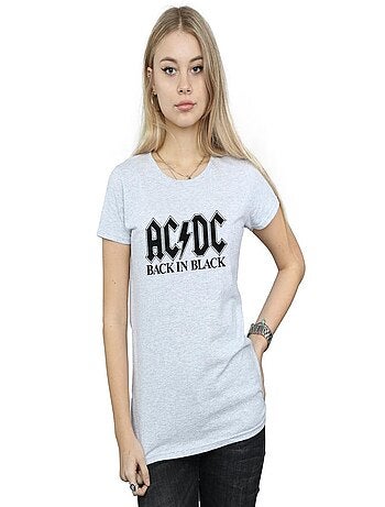 AC/DC - T-shirt motif/style logo BACK IN BLACK