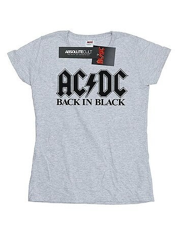 AC/DC - T-shirt motif/style logo BACK IN BLACK
