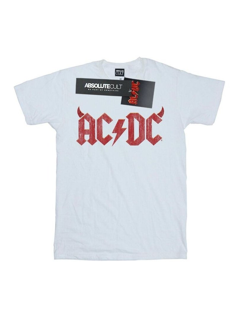 AC/DC - T-shirt motif/style logo Blanc - Kiabi