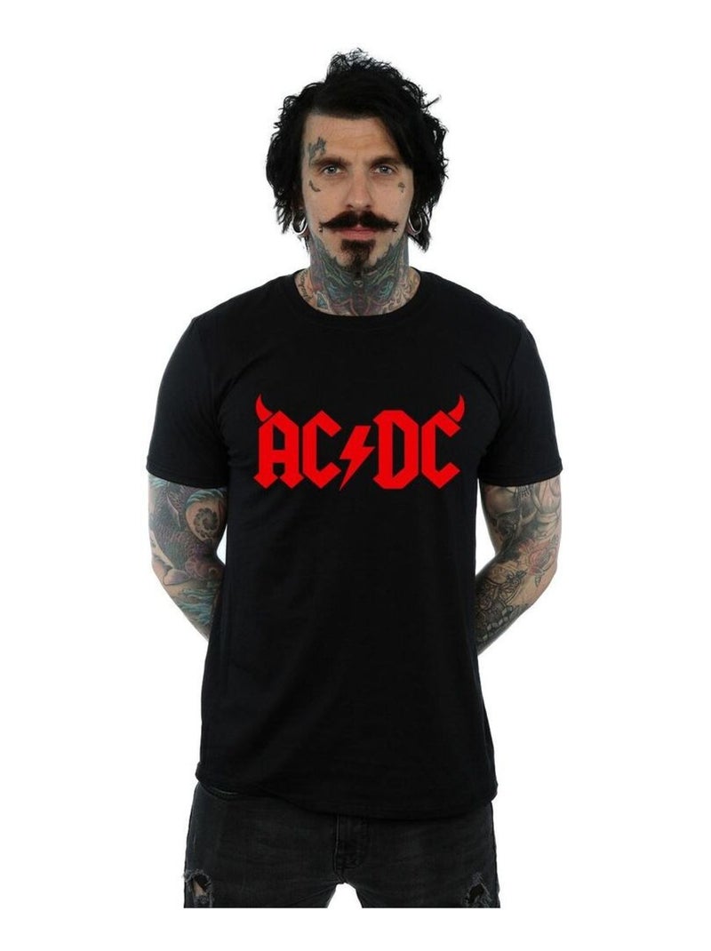 AC/DC - T-shirt motif/style logo Noir - Kiabi