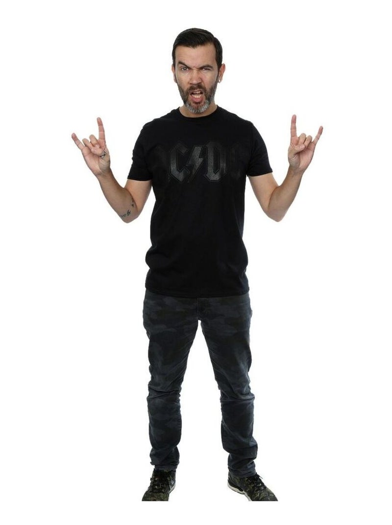 AC/DC - T-shirt motif/style logo Noir - Kiabi