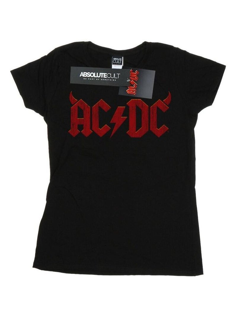 AC/DC - T-shirt motif/style logo Noir - Kiabi