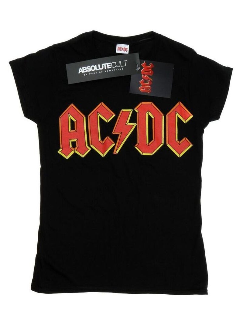 AC/DC - T-shirt motif/style logo Noir - Kiabi