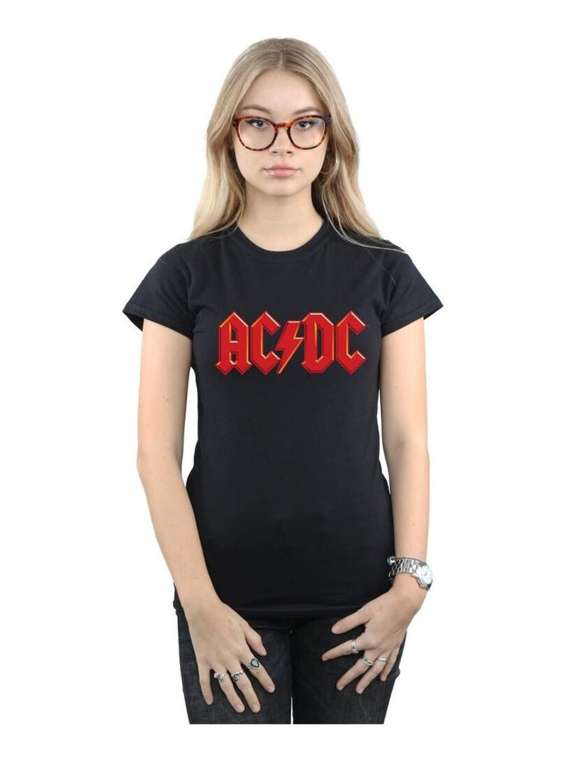 AC/DC - T-shirt motif/style logo Noir - Kiabi