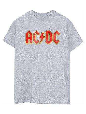 AC/DC - T-shirt motif/style logo usé