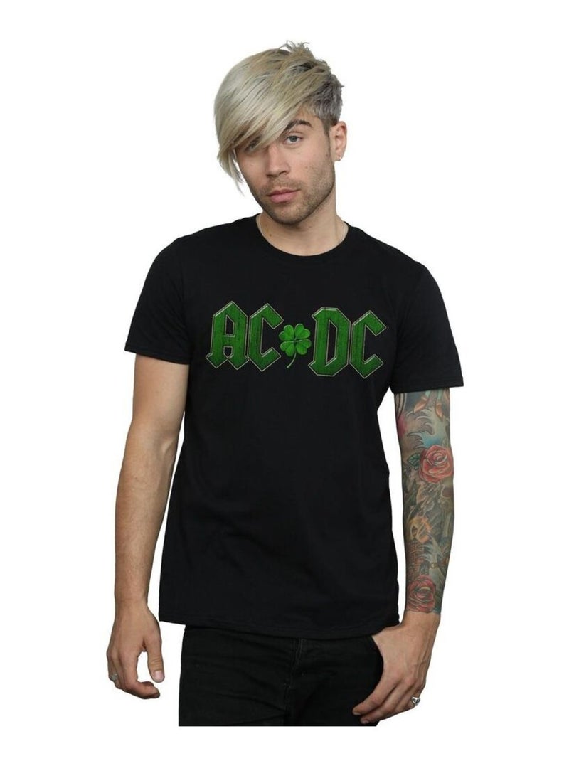 AC/DC - T-shirt motif/style trèfle Noir - Kiabi