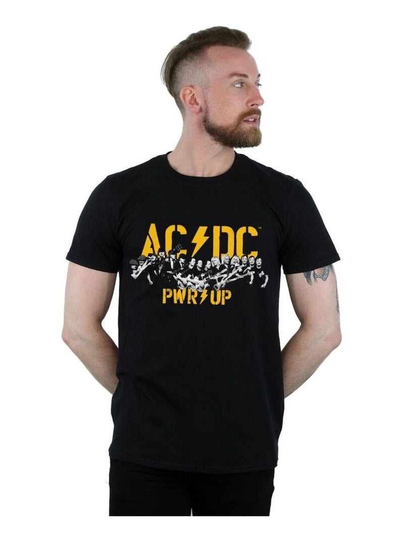 AC/DC - T-shirt PWR-Là-Haut Noir - Kiabi