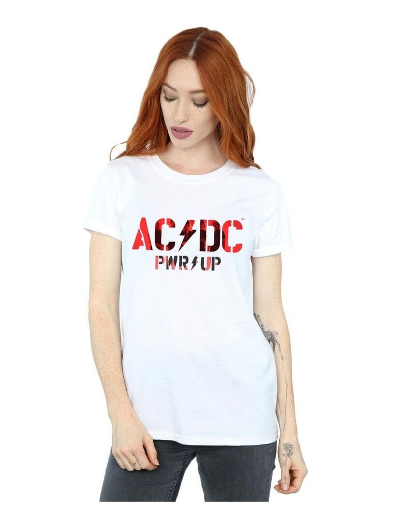 AC/DC - T-shirt PWR-UP Blanc - Kiabi