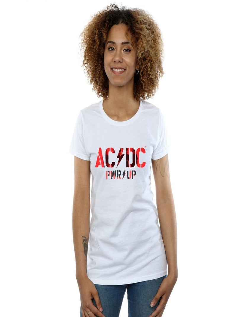 AC/DC - T-shirt PWR-UP Blanc - Kiabi
