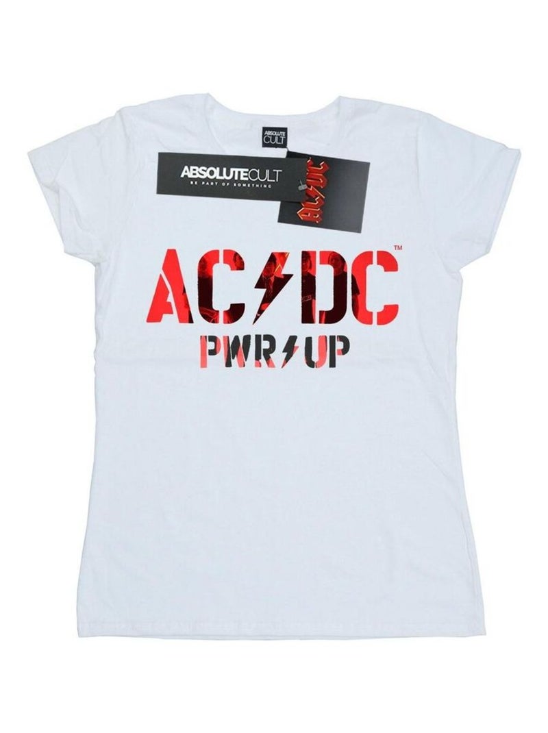 AC/DC - T-shirt PWR-UP Blanc - Kiabi