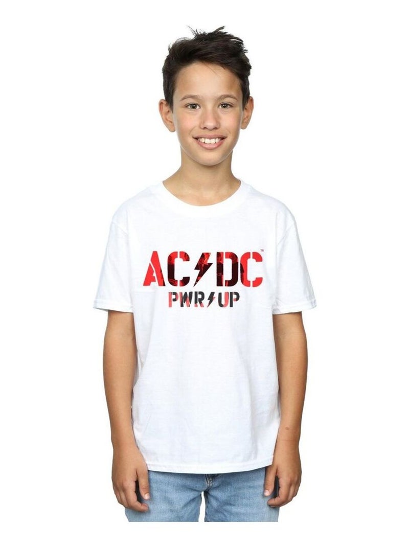 AC/DC - T-shirt PWR-UP Blanc - Kiabi