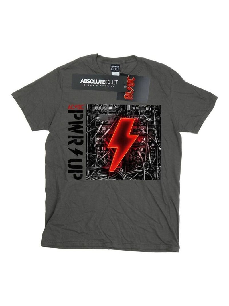 AC/DC - T-shirt PWR-UP Gris Noir - Kiabi