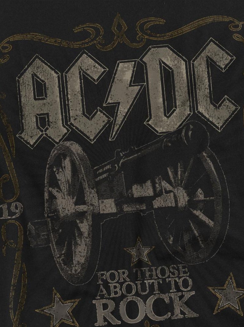 AC/DC - T-shirt ROCK LABEL Noir - Kiabi