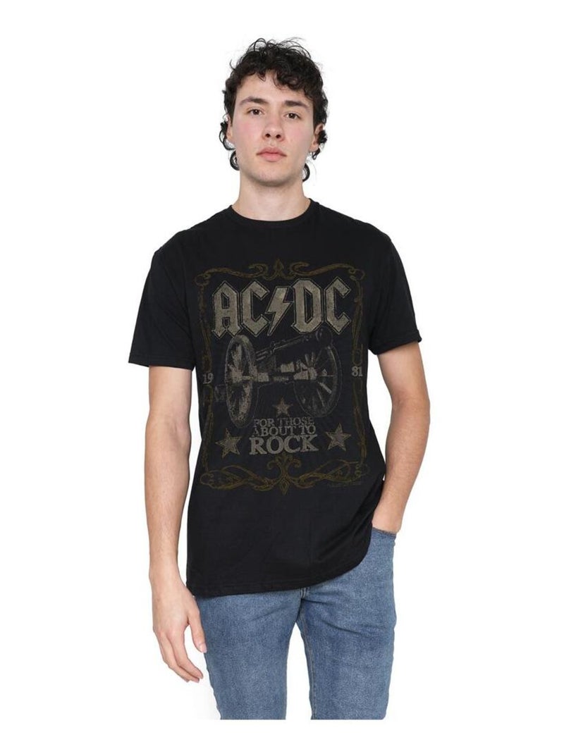 AC/DC - T-shirt ROCK LABEL Noir - Kiabi