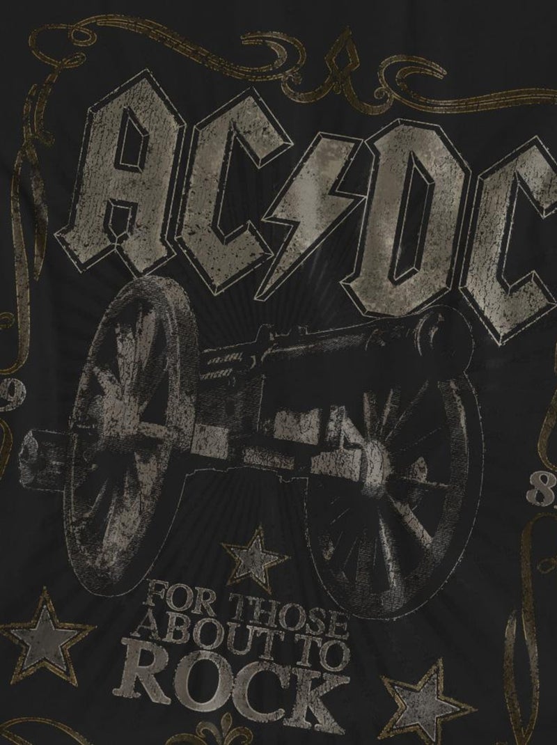 AC/DC - T-shirt ROCK LABEL Noir - Kiabi