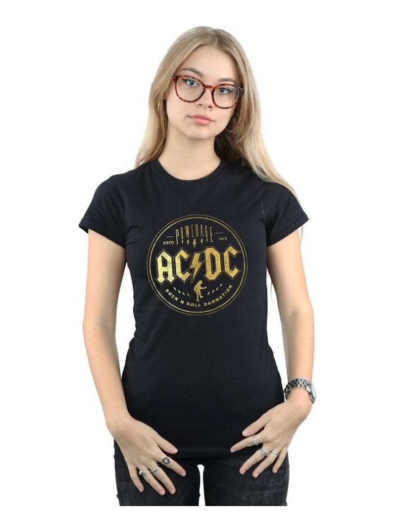 AC/DC - T-shirt ROCK N ROLL DAMNATION Noir - Kiabi
