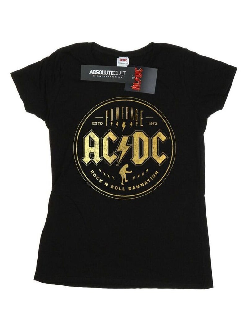 AC/DC - T-shirt ROCK N ROLL DAMNATION Noir - Kiabi