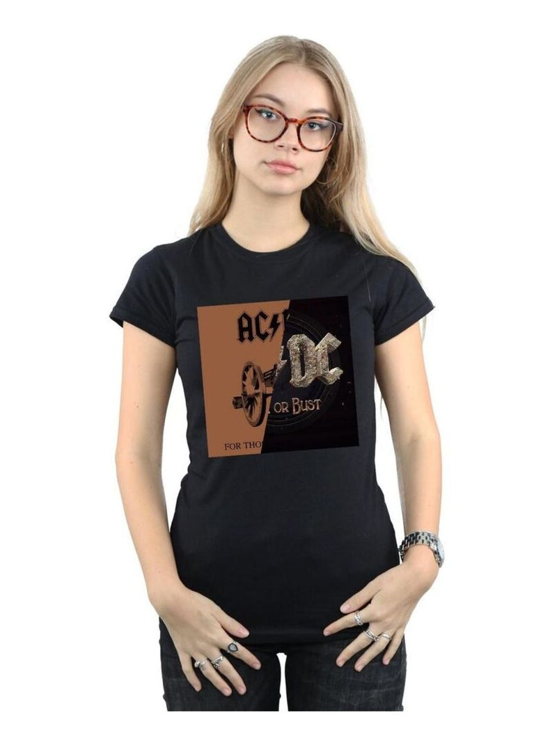 AC/DC - T-shirt ROCK OR BUST / FOR THOSE ABOUT Noir - Kiabi