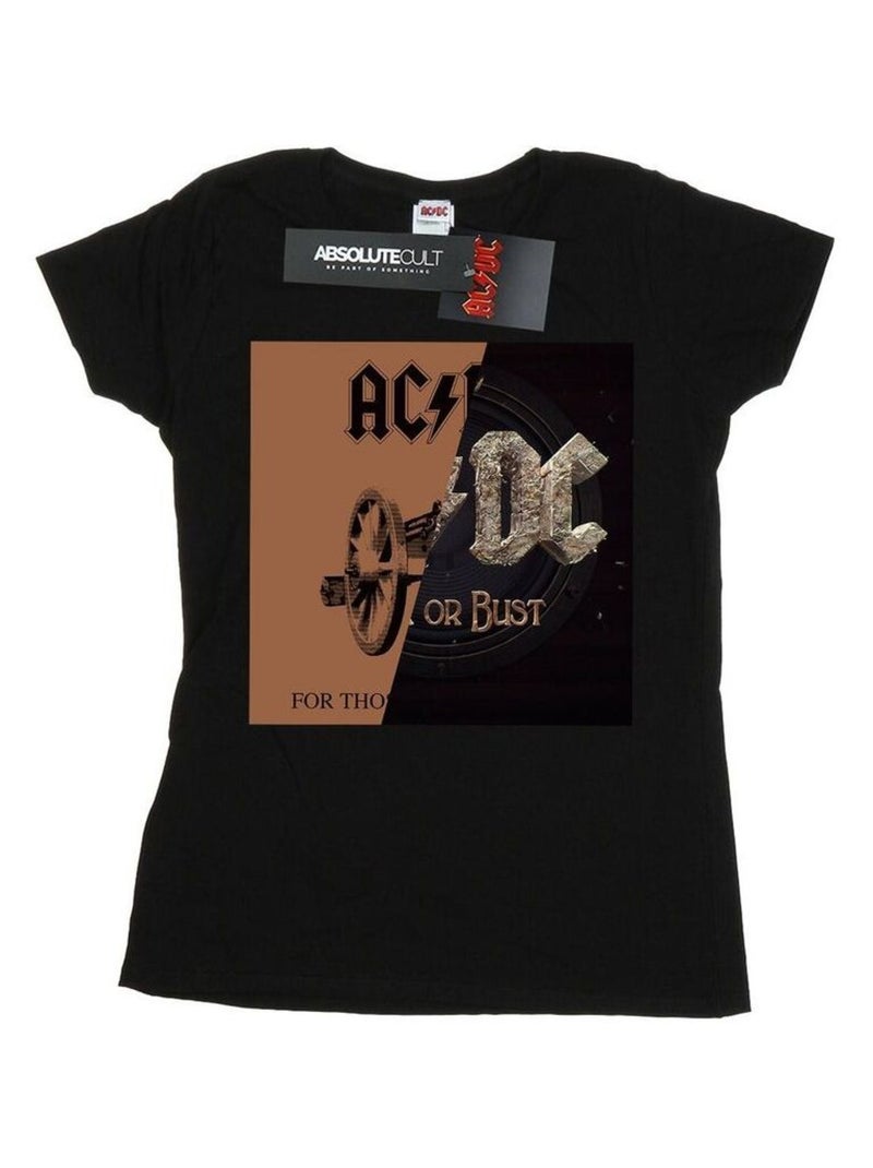AC/DC - T-shirt ROCK OR BUST / FOR THOSE ABOUT Noir - Kiabi
