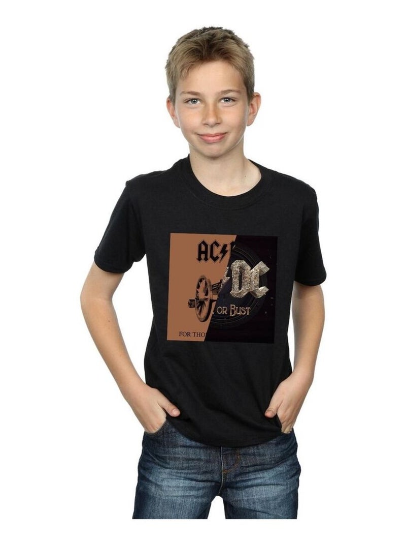 AC/DC - T-shirt ROCK OR BUST / FOR THOSE ABOUT Noir - Kiabi
