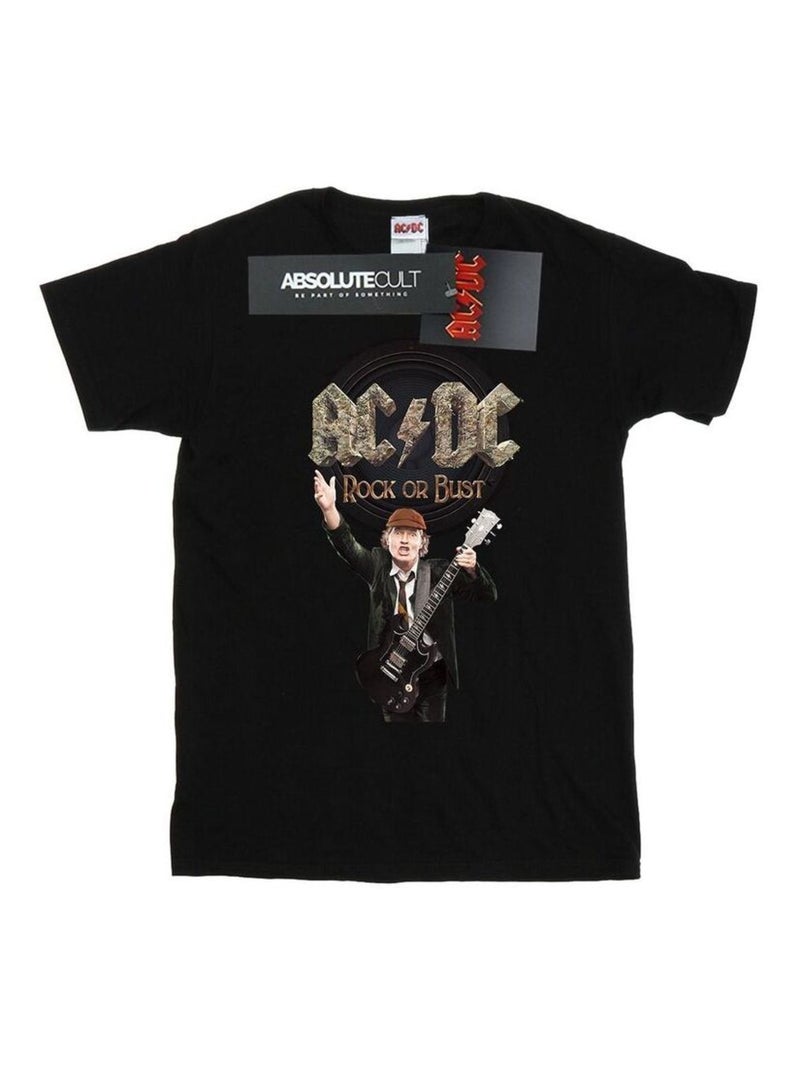 AC/DC - T-shirt ROCK OR BUST Noir - Kiabi