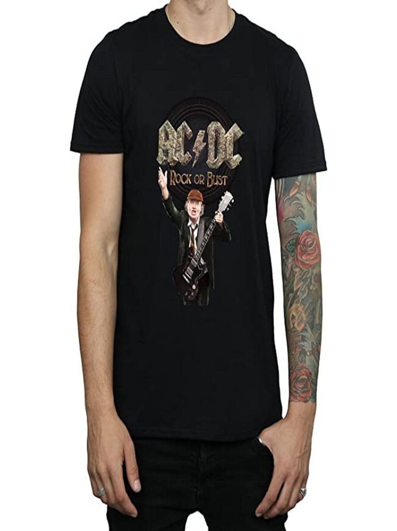 AC/DC - T-shirt ROCK OR BUST Noir - Kiabi