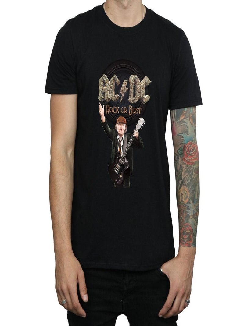 AC/DC - T-shirt ROCK OR BUST Noir - Kiabi