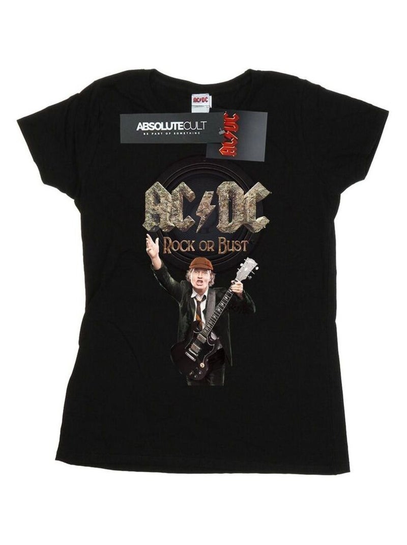AC/DC - T-shirt ROCK OR BUST Noir - Kiabi