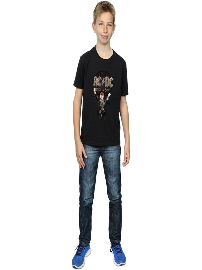 AC/DC - T-shirt ROCK OR BUST Noir - Kiabi