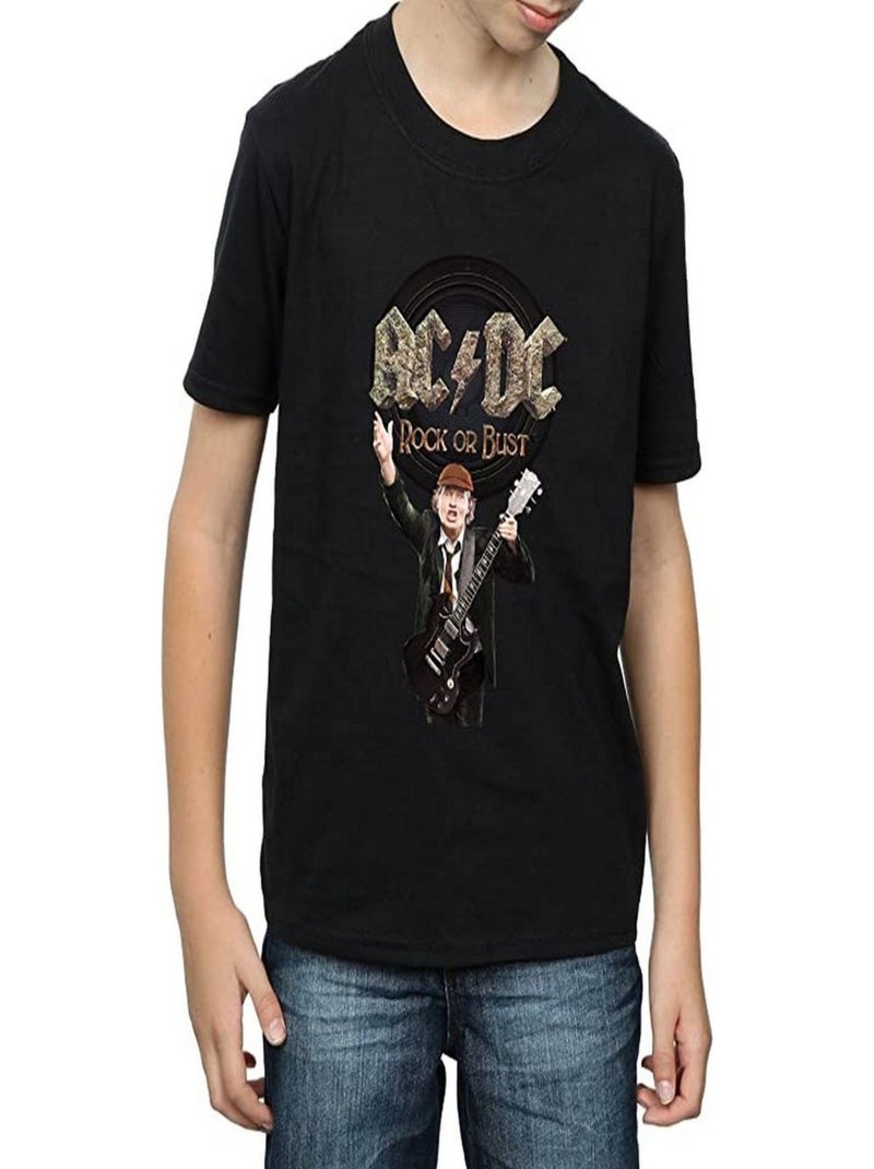 AC/DC - T-shirt ROCK OR BUST Noir - Kiabi