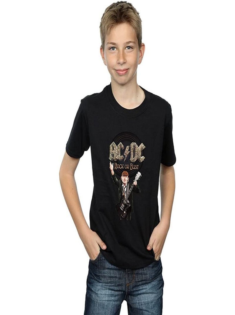 AC/DC - T-shirt ROCK OR BUST Noir - Kiabi