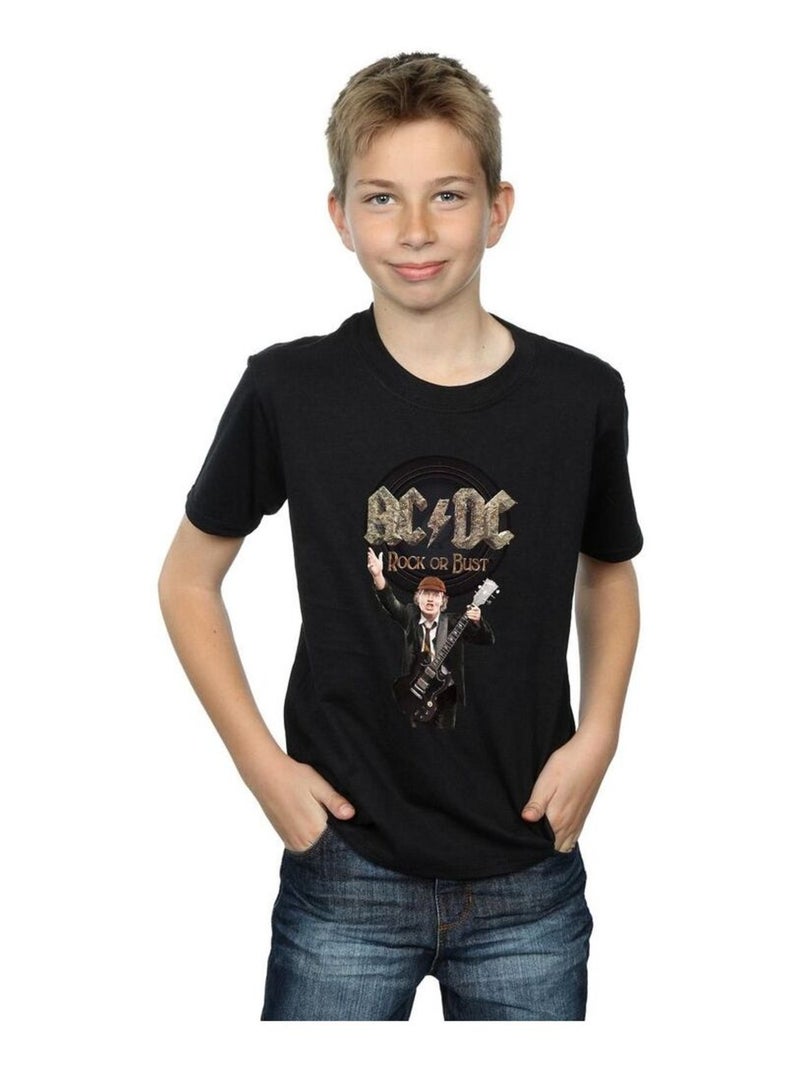 AC/DC - T-shirt ROCK OR BUST Noir - Kiabi