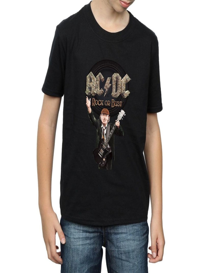 AC/DC - T-shirt ROCK OR BUST Noir - Kiabi
