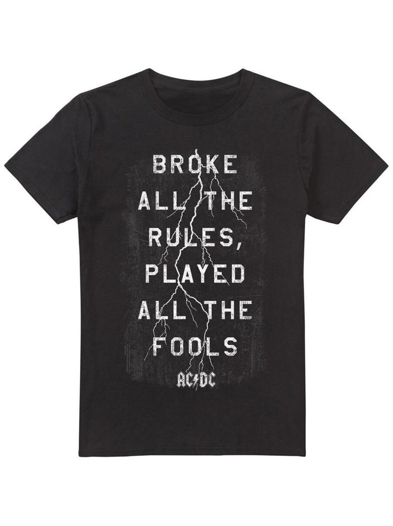 AC/DC - T-shirt STRUCK Noir - Kiabi