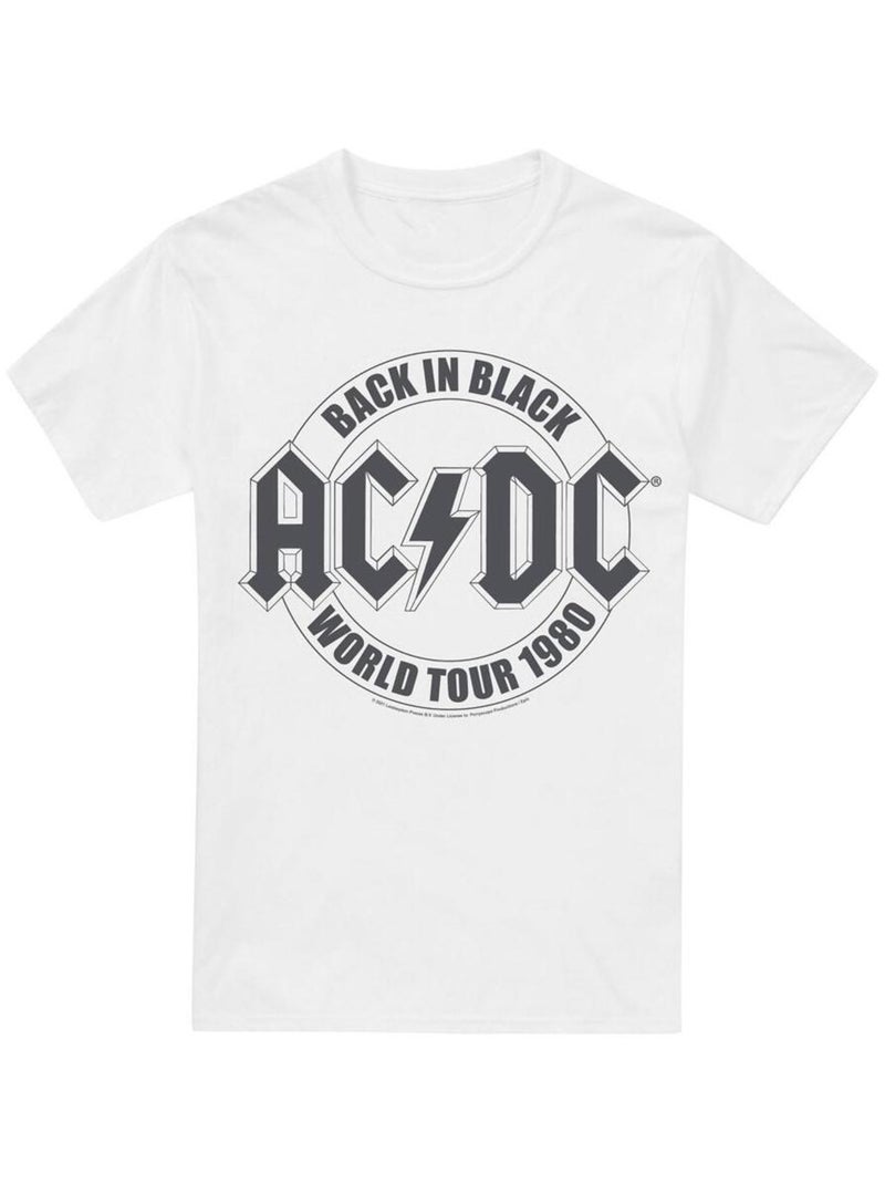 AC/DC - T-shirt TOUR Blanc - Kiabi