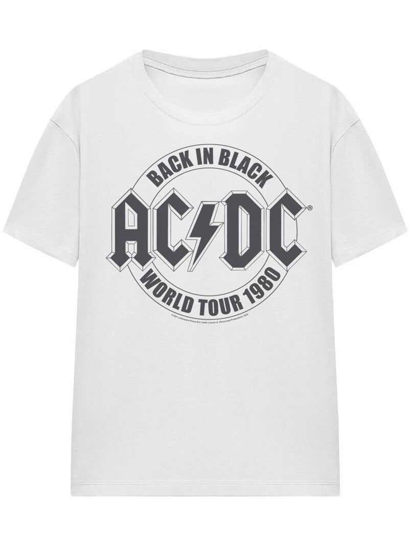 AC/DC - T-shirt TOUR Blanc - Kiabi