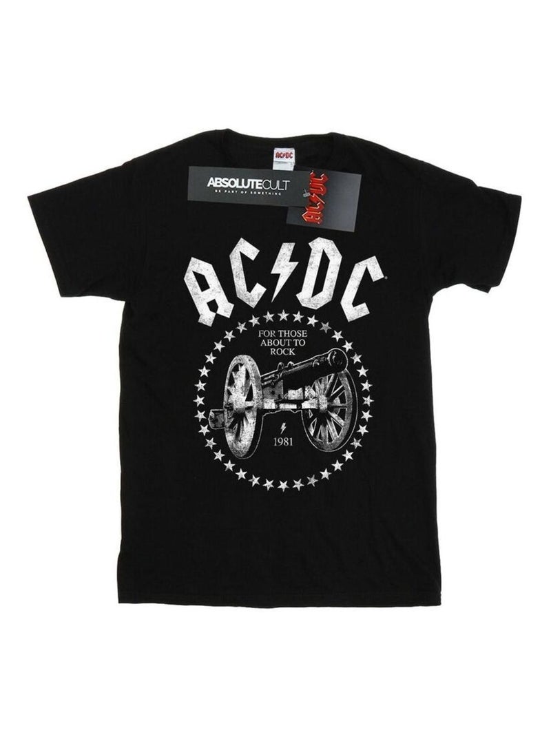 AC/DC - T-shirt WE SALUTE YOU Noir - Kiabi