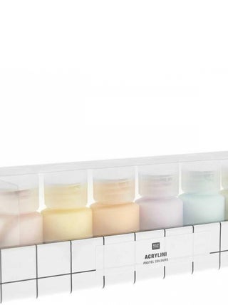 Acrylini - Set pastel - 6 pots
