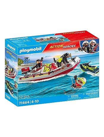 Action Heroes Bateau de pompier et scooter des mers