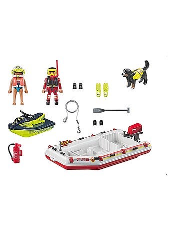 Action Heroes Bateau de pompier et scooter des mers
