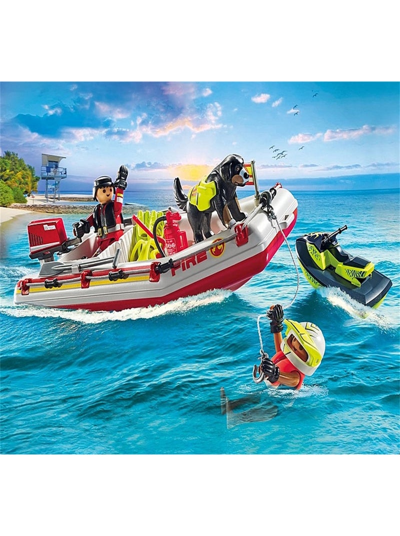 Action Heroes Bateau de pompier et scooter des mers N/A - Kiabi