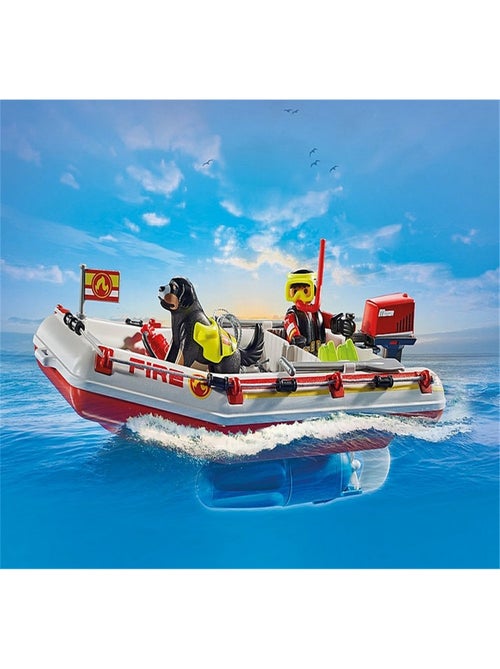 Action Heroes Bateau de pompier et scooter des mers - Kiabi