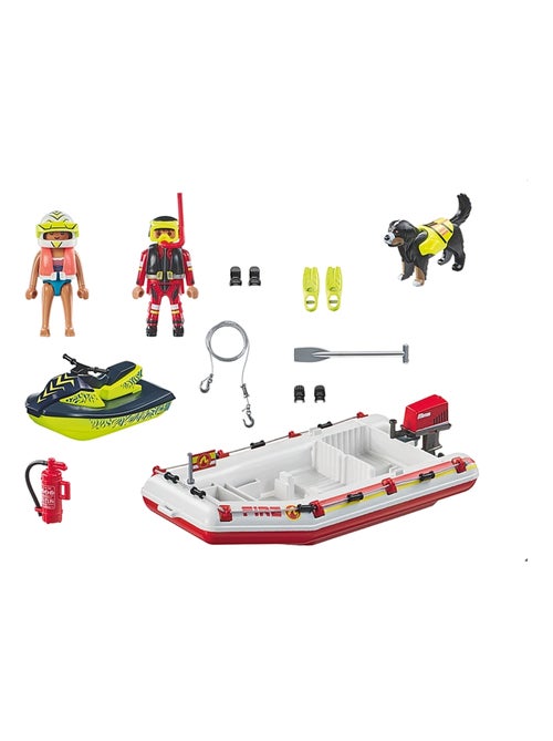 Action Heroes Bateau de pompier et scooter des mers - Kiabi