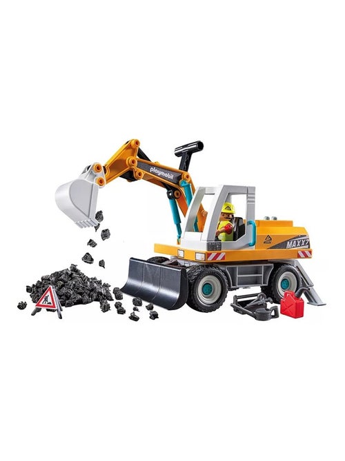Action Heroes Pelleteuse mécanique avec ouvrier et accessoires - Kiabi