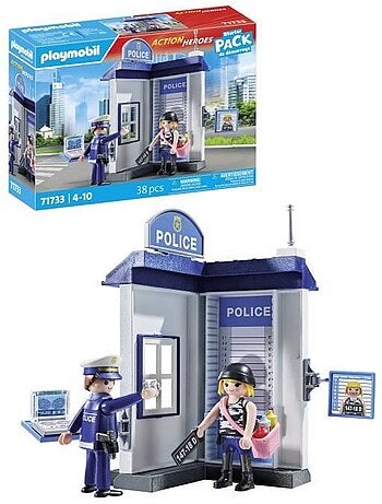 Action Heroes Salle d'interrogatoire police, relevé d'empreintes